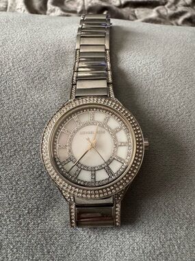 Michael Kors Silver Women’s Watch Kerry Collection - Crystal Bezel MK-3311